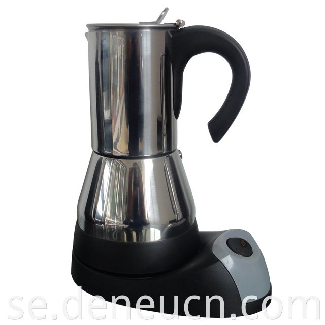 Elektrisk kaffemaskin Kaffestillverkare rostfritt stål kaffekanna